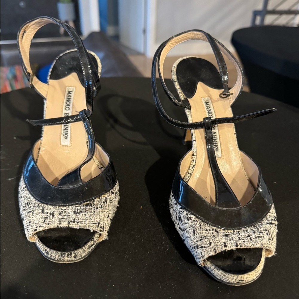 Gently used Manolo Blahnik heals.